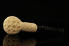 srv Premium - Carved Bent Billiard  Meerschaum Pipe with fitted case 14591