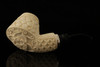 srv Premium - RC - Carved Volcano Reverse Calabash Meerschaum Pipe by Kenan with case 14597