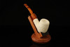 Wood Pipe Stand - Teak / Ebony