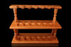 Wood 12-Pipe Rack Teak