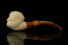 Bobcat Block Meerschaum Pipe with fitted case M1260