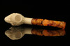 Lion Block Meerschaum Pipe with fitted case M1262