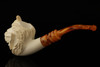 Genie Block Meerschaum Pipe with custom case 14658