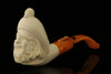 Pirate Block Meerschaum Pipe with fitted case M1302