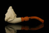 Pirate Block Meerschaum Pipe with fitted case M1302