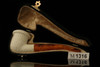 Lattice Calabash Block Meerschaum Pipe with fitted case M1316