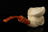 Cavalier Hand Carved Block Meerschaum Pipe with fitted case 14687