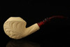 Carved Beret Block Meerschaum Pipe by Emin Brothers with case 14715