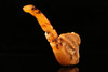 Viking Warrior Block Meerschaum Pipe with fitted case M1366