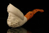 Pirate Block Meerschaum Pipe with fitted case M1368