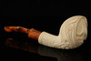 Christmas Special Deer Block Meerschaum Pipe with fitted case 14741