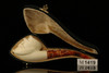 Sailor Skull Block Meerschaum Pipe with custom case M1419