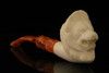 Lion Block Meerschaum Pipe with custom case M1448