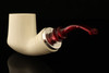 IMP Meerschaum Pipe - RC - Cherry Reverse Calabash - with pocket case i2372