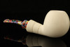 IMP Meerschaum Pipe - Rainbow Apple - Hand Carved with fitted case i2338r
