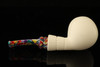 IMP Meerschaum Pipe - Rainbow Apple - Hand Carved with fitted case i2338r