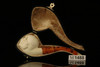 Skull with Snake Block Meerschaum Pipe with custom case M1488