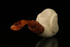 Angel Skull Block Meerschaum Pipe with custom case M1496