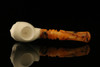 Grim Reaper Block Meerschaum Pipe with custom case M1497