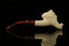 Autograph Series Old Man Block Meerschaum Pipe with fitted case M1499