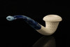 Lattice Calabash Block Meerschaum Pipe with fitted case 14800