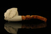 Big Chief Block Meerschaum Pipe with fitted case M1502