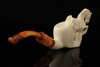Horse Block Meerschaum Pipe Carved by R. Karaca with fitted case 14818