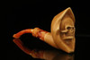 Grim Reaper Block Meerschaum Pipe with fitted case M1513