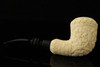 srv Premium Deluxe Carved Meerschaum Pipe with fitted case 14843