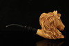 Horse Hand Carved Block Meerschaum Pipe by Kenan with custom case 14851