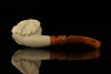 Big Chief Block Meerschaum Pipe with fitted case M1552