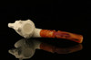 Horse Block Meerschaum Pipe with custom case M1593