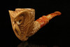 Cobra Block Meerschaum Pipe with custom case M1594