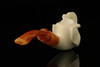 Elephant Block Meerschaum Pipe with custom case M1595