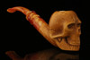 Skull Block Meerschaum Pipe with custom case M1607