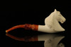 Horse Block Meerschaum Pipe with custom case M1614