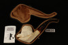 Jungle Block Meerschaum Pipe with fitted case 14635