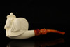 Wizard Block Meerschaum Pipe with fitted case 14867