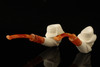 Deluxe Sherlock Holmes & Dr. Watson Set Block Meerschaum Pipes with chest case 14880