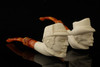 Deluxe Sherlock Holmes & Dr. Watson Set Block Meerschaum Pipes with chest case 14880