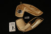 srv Premium - Deep Lattice Self Sitter Meerschaum Pipe with tamper & case 14891