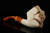 Natural Raw Block Meerschaum Pipe with fitted case 14914