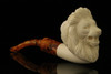Lion Block Meerschaum Pipe with fitted case M1696