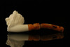 Lion Block Meerschaum Pipe with fitted case M1696