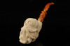 Octopus Skull Meerschaum Pipe by I. Baglan with fitted case 14935