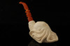 Octopus Meerschaum Pipe by I. Baglan with fitted case 14921
