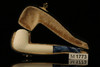 Billiard Block Meerschaum Pipe with fitted case M1773