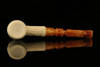 Dragon Carved Block Meerschaum Pipe with fitted case M1796