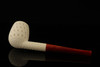 srv Lattice Billiard Block Meerschaum Pipe with fitted case 14957