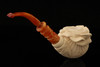 Rose Garden Meerschaum Pipe by I. Baglan with custom case 14965